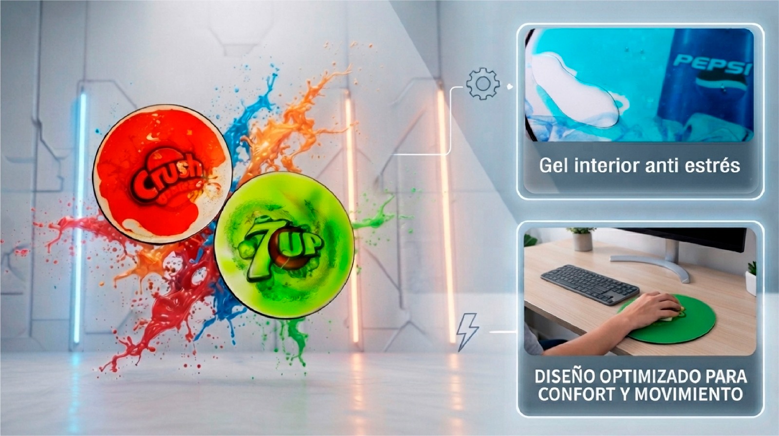 Mousepads Liquid con gel interior